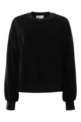 Xirena Huxley Velour Sweatshirt in Black