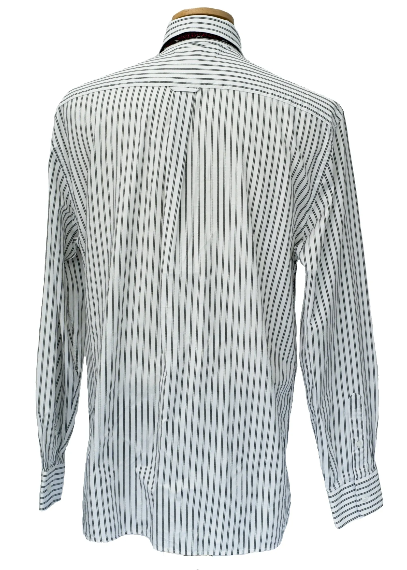 Y2K Striped Aquascutum Office Shirt • 16.5" Collar