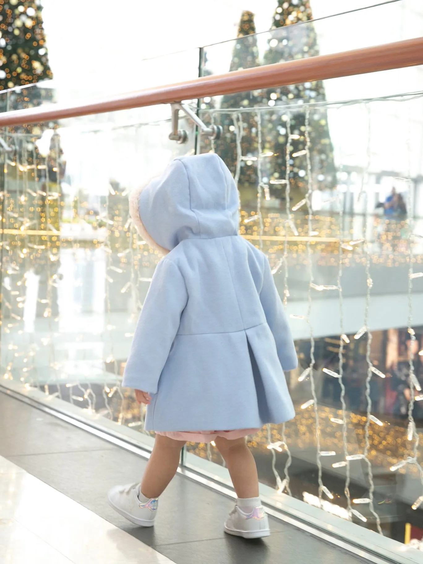 Ymelda Light Blue Trench Coat