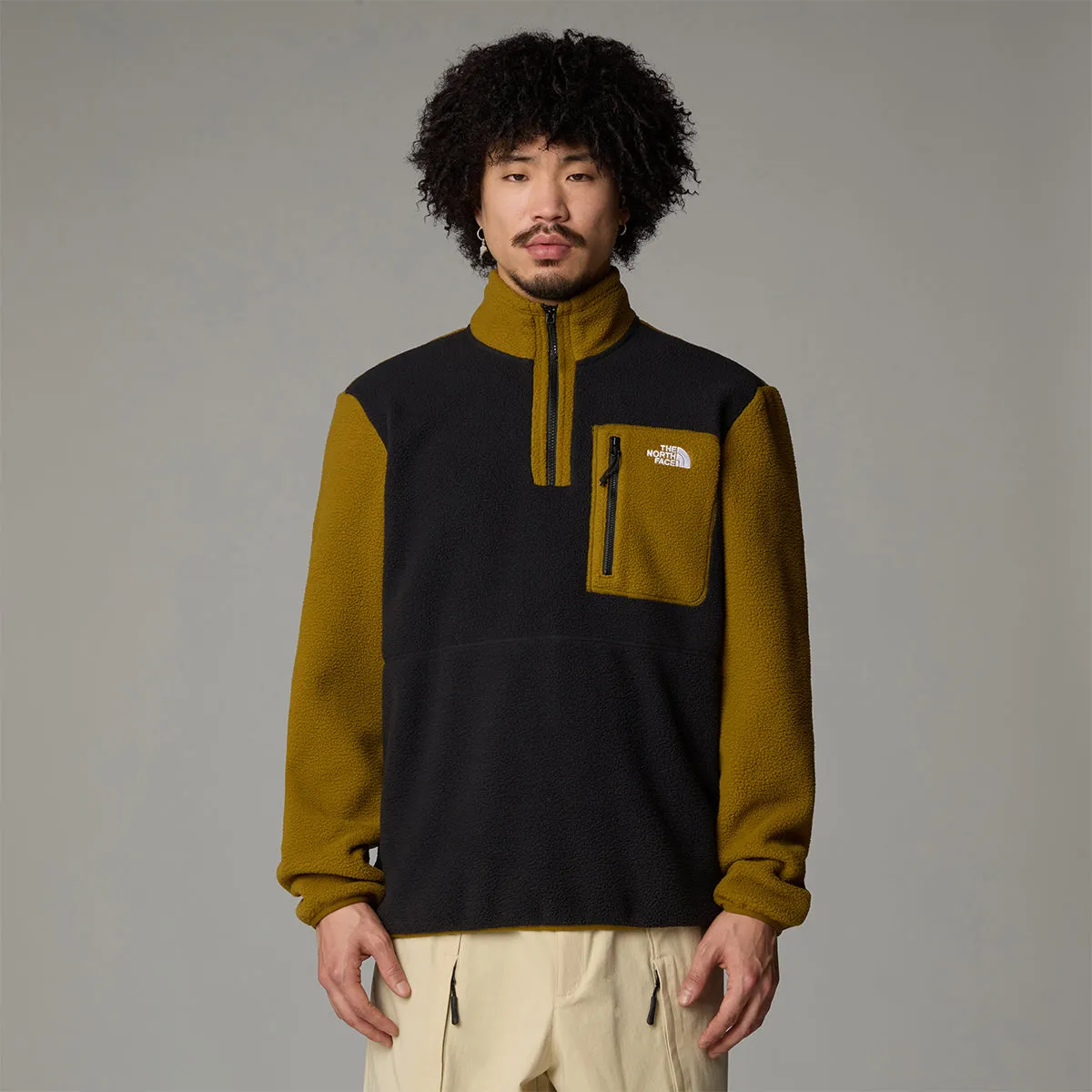 Yumiori Quarter Zip Fleece Jacket - Tnf Black/Green